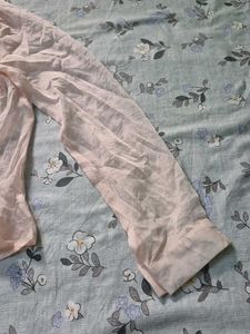 Pink Bow-Tie Chiffon Blouse