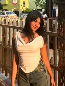 Women Draped crop top