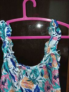 Floral Print Crop Top