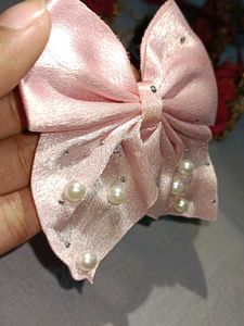 Cute Pink Hair Bow