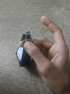 a watch full black and very light weight