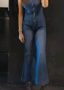 Black Sexy Denim Jumpsuit