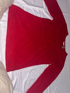 Red Long Sleeve Tee