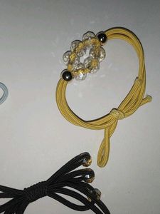 Beautiful Bead Hair Tie In 8 Different Colours