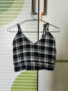 Black &amp; White Flannel Shirt