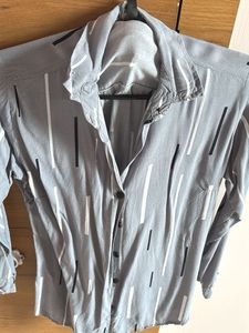 Striped Button-Down Shirt