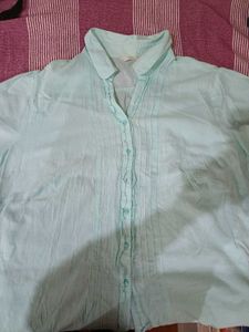 Light Blue Half Sleeve Cotton Shirt