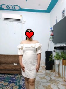 Off-Shoulder White Dress