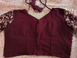 Wedding Wear Marron Lehanga Choli