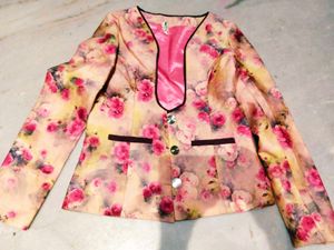 Floral Print Blazer