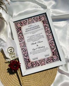 Framed Marriage Certificate Nikah Nama