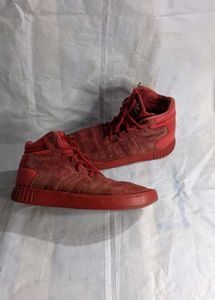 Adidas Red High-Top Sneakers