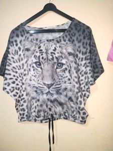 Leopard Print Crop Top