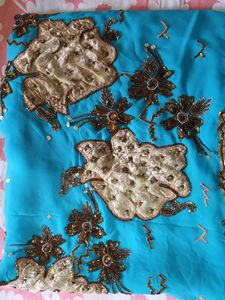 Partywear Saree With Stitched Blouse