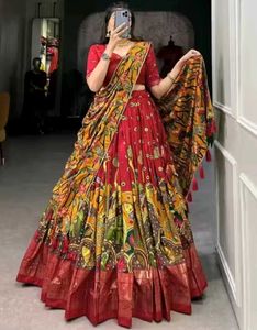 semi stitched half saree