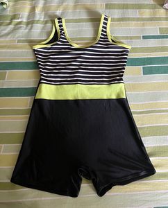 Striped & Neon Lycott Swimsuit 6-8 Yrs