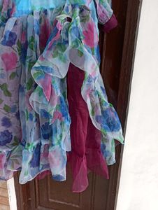 Floral Print Dress//Korean Maxi 3