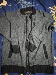 Stylish Grey Knit Jacket