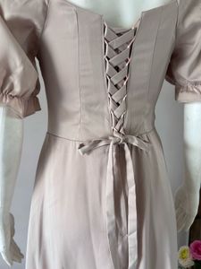 Rosy Faint Pink High Quality Satin Gown