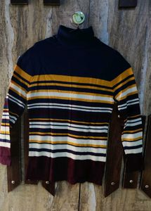 Turtle Neck Woolen Tshirt