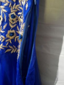 Winning Gown  Of Beauty Pagent Royal Blue