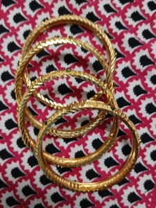 Gold-Plated Bangle Set