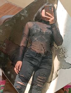 See Through Top & Jeans