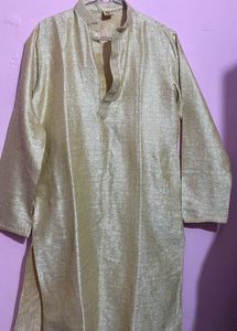 Gold Patterned Kurta