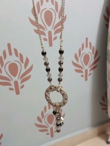 Silver Tone Necklace &amp; Earrings
