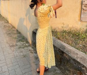 Cottagecore Yellow Sundress