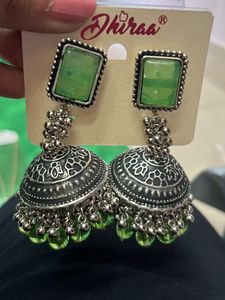 Big Green Earrings