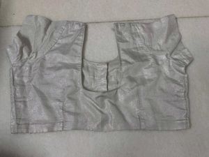 Light Silver Shiny Blouse