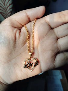 🔥BUY2GET 1 FREE🔥Gold 'Love' Heart Necklace