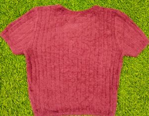 New Maroon Woollen Top