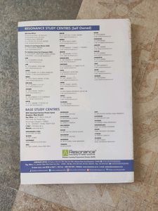Resonance Practice Test Paper Class 11 For Jee