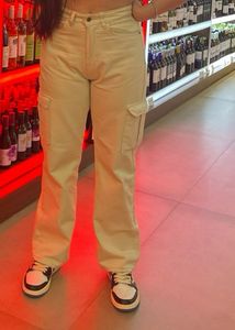 ZARA beige Cargo Pants