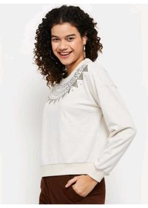 Embellished Pullover Sweater