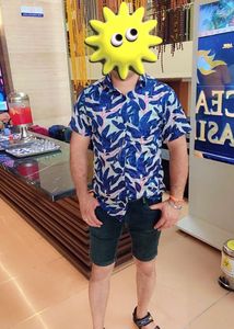Leaf Print Casual Shirt