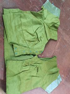 Green Saree Blouse