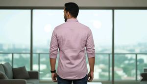 Stylish Lavender Men&#39;s Shirt