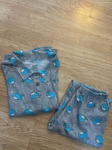 Whale Print Pajama Set