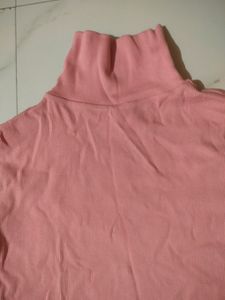 Pretty Pink High Neck Top