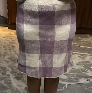 Mid Length Woolen Skirt