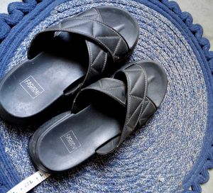 Black Fashion Slides