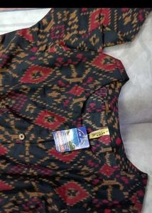 Ikkat Print Dress/Kurta