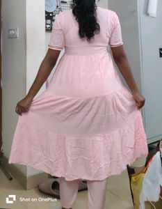 Women's Cotton Anarkali Kurta with Pant