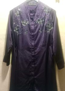 Purple Embellished Tunic