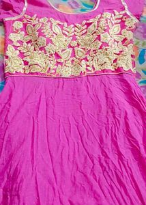 Pink Embroidered Gown