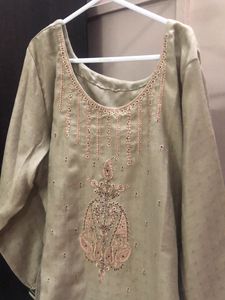 Handloom Silk Formal Kurti