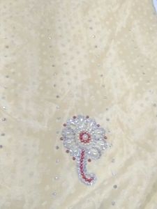 Cream Festive Saree